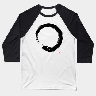Calligraphy Enso Circle Zen Buddhism Baseball T-Shirt